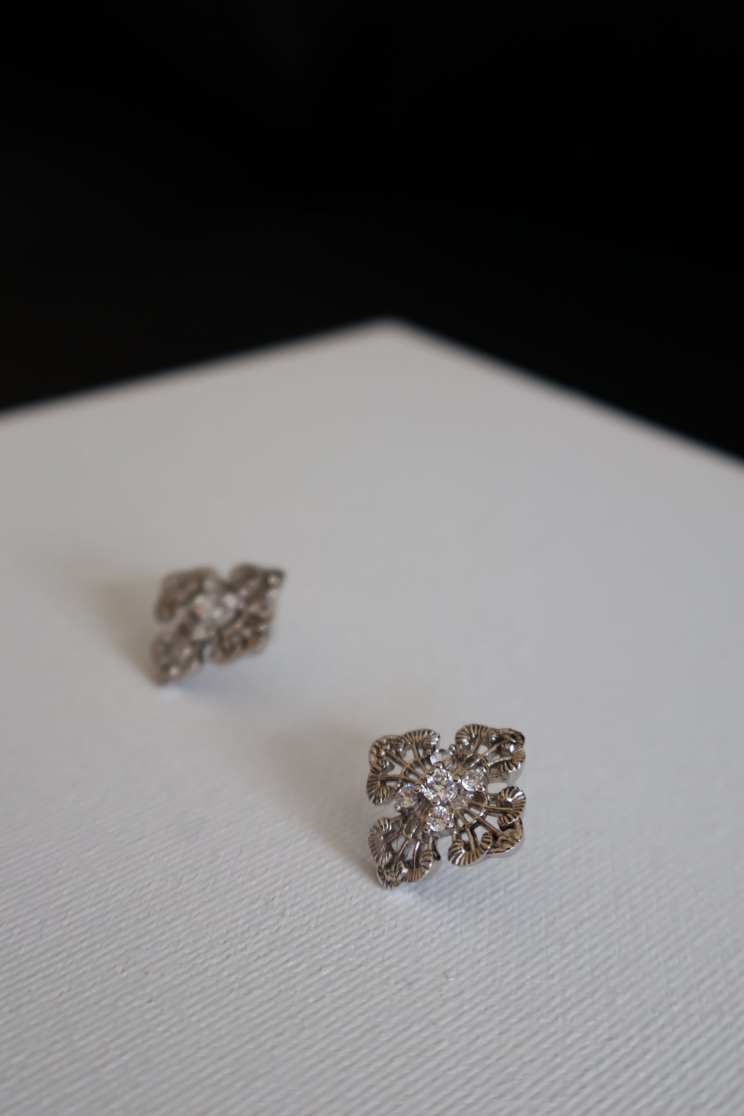 Lace Cross Stud Earrings