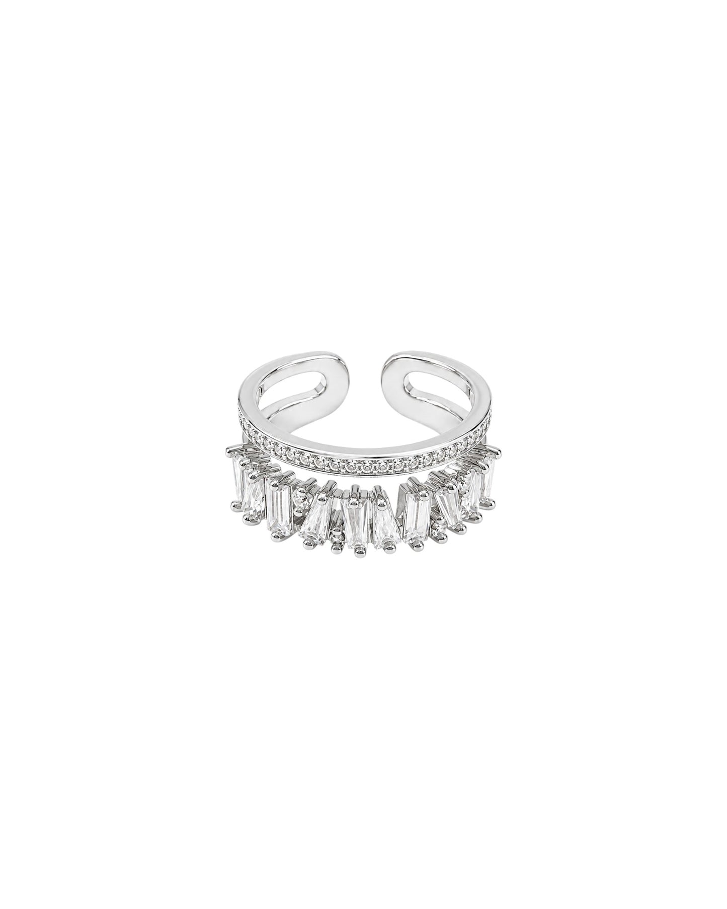 Radiant Cascade Open Ring