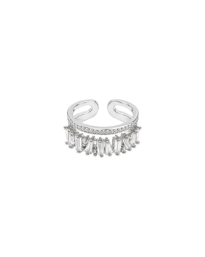 Radiant Cascade Open Ring