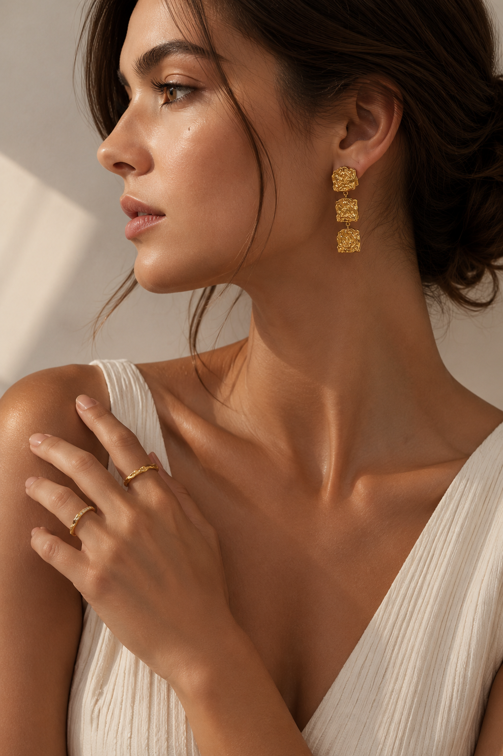 Starfall Matte Drop Earrings