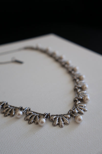 Lace Woven Flower Necklace