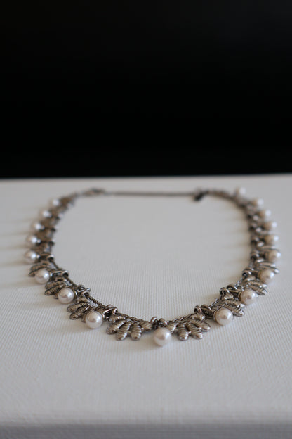 Lace Woven Flower Necklace