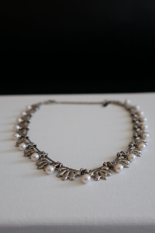 Lace Woven Flower Necklace