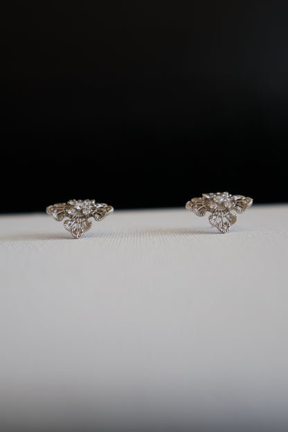 Lace Cross Stud Earrings